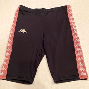 Kappa womens striped biker shorts